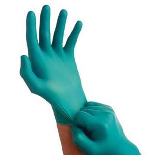 Picture of Touch N Tuff Powdered Nitrile Gloves 100/Bx -  Size 8 1/2 5mil