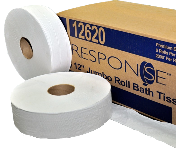 Picture of Jumbo 12" Roll Toilet Tissue2-ply 4in. x 2000ft 6rl/cs