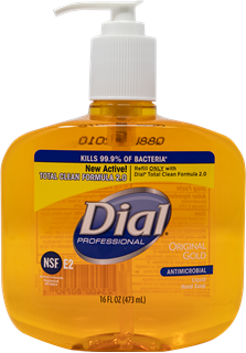 Picture of Dial Gold Antimicrobial Soap in Pump Bottle 12 x 16 ozs/case