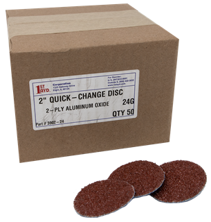 Picture of 24 Grit Quick Change AbrasiveDiscs 2"  50/pack-Xtra Coarse