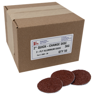 Picture of 36 Grit Quick Change AbrasiveDiscs 2"  50/pack-Coarse