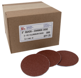 Picture of 80 Grit Quick Change AbrasiveDiscs 3"  25/pack