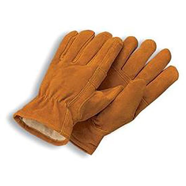 Picture of Brown Leather Pile Lined Cold Weather Glove XL
