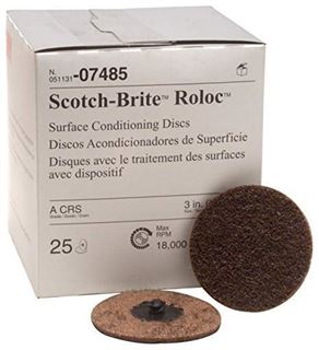 Picture of 3M Scotch-Brite Roloc DiscsCoarse 3" Brown 25/Box