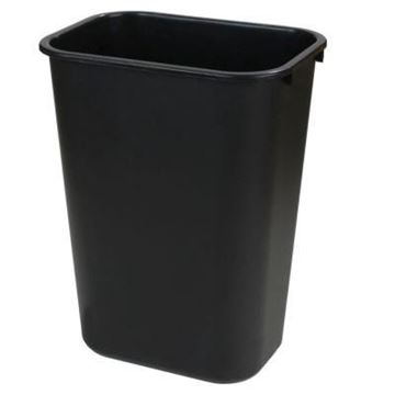 Picture of Wastebasket 28 Quart Rectangular - Black