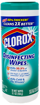Picture of Clorox Disinfectant Wipes 35 wipes/dispenser 12 disp/cs