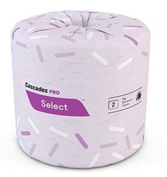 Picture of Cascades 2-ply Toilet Tissue 500 4.25" x 3.25" sheets/roll, 80 rolls/case
