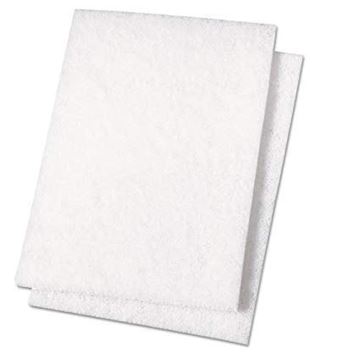 Picture of White Light Duty Scouring Pad 6" x  9" 20/box