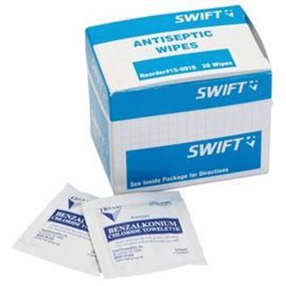 Picture of Antiseptic BZK Wipes5" x 8" - 20/Box