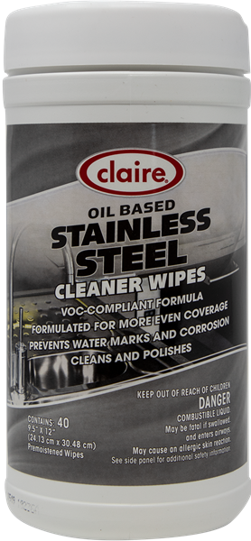 Picture of Stainless Steel Cleaner Wipes40 wipes/disp  6 disp/case