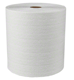 Picture of Scott Essential Plus White Roll Towels 8" x 600 ft. 6 rolls/case