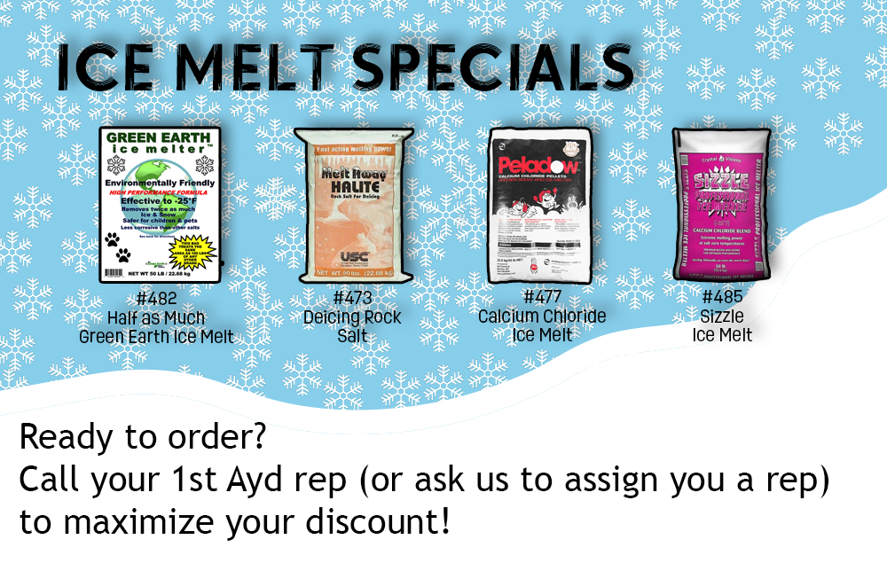 PreSeason Ice Melt Specials