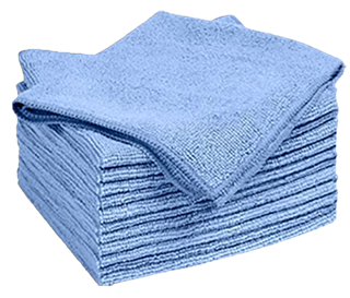 Picture of Microfiber Towels Blue 16" x 16" 300gsm  50/bag 4 bags/case