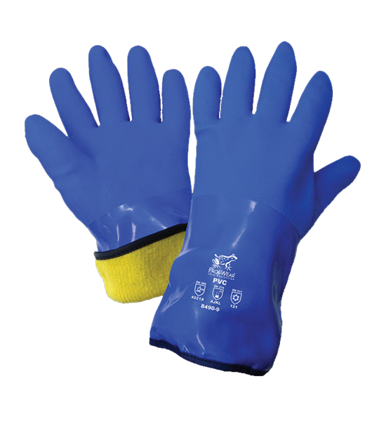 Picture of Frogwear Winter Gloves Chemical Resistant  Blue
