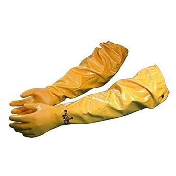 Picture of Yellow Atlas Chemical Resistant Glove 26" long Size 9; 6 pairs/pack