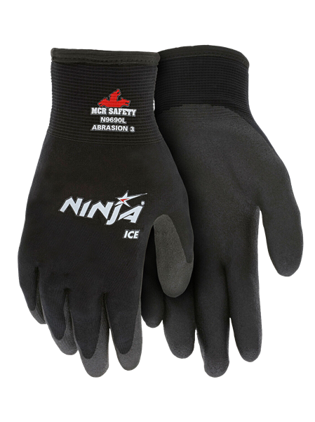 Picture of Black Ninja Cold Weather Gloves -  Multiple Sizes