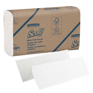 Picture of Scott White Multifold Towels 9.3 x 9.4 16x250/case
