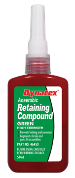 Picture of Dynatex Green High Strength Bearing Mount Retainer 50ml Bottle 10/Case