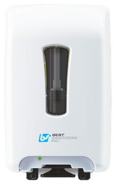 Picture of White VersaClenz Touch Free Sanitizer & Soap Dispenser (includes batteries) 6/cs