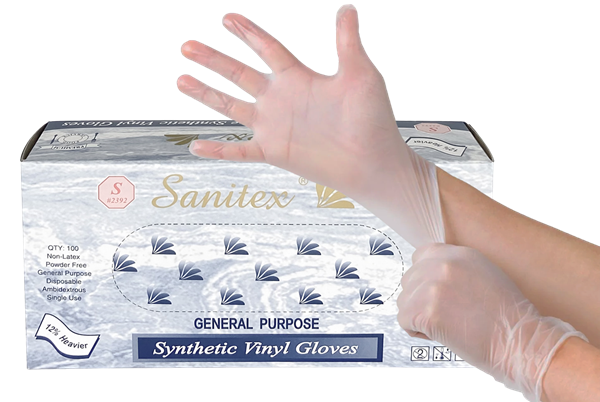 Picture of Vinyl Gloves Powder Free Clear - Multiple Sizes