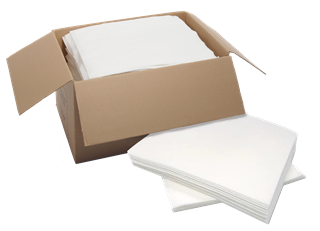 Picture of DRC White Wipers Flat Pack 12"x13" Sheets 15 lbs/case (750ct)
