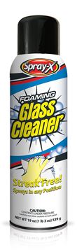 Picture of Spray-X Foaming Glass Cleaner (No Ammonia) 12x19 oz/case