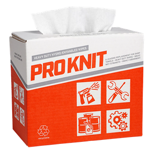 Picture of Proknit White Wipers Pop Up  9"x17" Heavy Weight x 80  480 (6x80)
