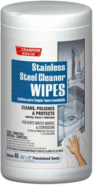 Picture of Stainless Steel Cleaner Wipes40 wipes/disp  6 disp/case