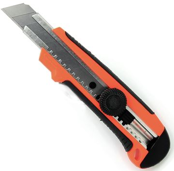 Picture of 18mm Utility Knife 8 snapoff blades Locking Blade, Heavy Duty 12/pk