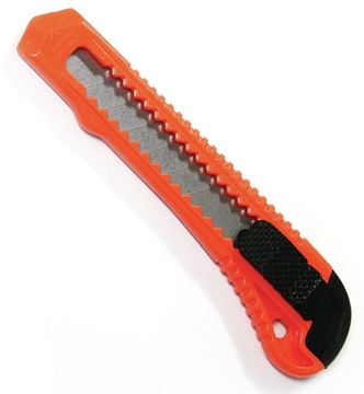 Picture of 18mm Utility Knife 8 snapoff blades Locking Blade 36/cs