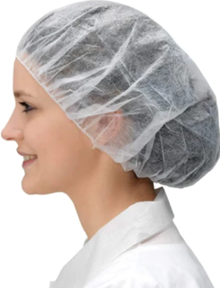 Picture of Pleated 21 inch White Hairnets 1,000/case