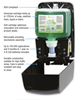 Picture of Black VersaClenz Touch Free Sanitizer & Soap Dispenser (includes batteries) 6/cs