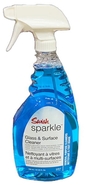 Picture of Sparkle RTU Glass Cleaner w/ SprayerAmmoniated,  Quart, 12/cs