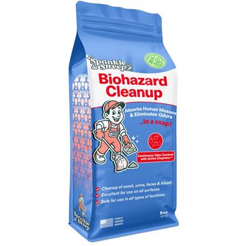 Picture of Biohazard Cleanup - Odor Eliminating Super Abosrbent 8 oz bags, 40 bgs/cs
