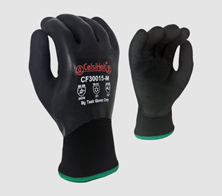 Picture of Black Double Coated A2 Water Resistant Gloves   6 pr/pack, 12 pk/cs
