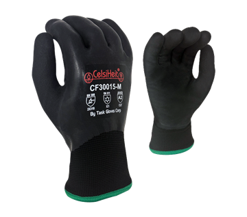 Picture of CelsiHeit Black Double Coated A2 Water Resistant Gloves