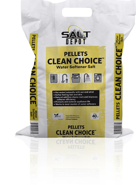 Picture of Water Softener Clean Choice Pellets 99.8% Pure 40lbs/bag  63bgs/pallet