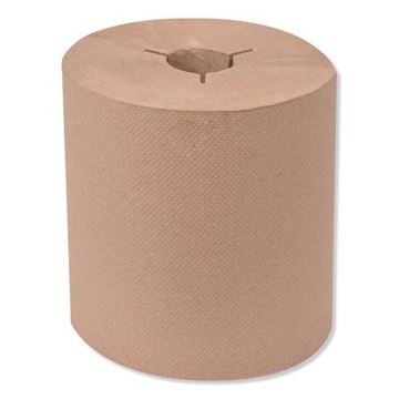 Picture of Tork Natural Hand Towel Roll, 1 ply 8"x800', 3 notched, 6 Rolls/cs
