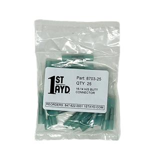 Picture of Blue Heat Shrink Butt Connectors16/14 Gauge 25/box