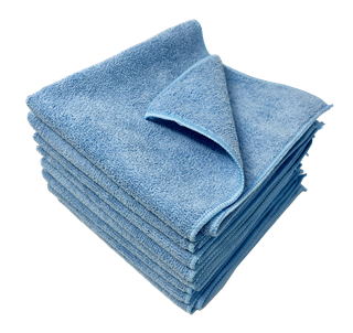 Picture of Microfiber Towels Blue 16" x 16" 400 gsm  50/bag, 3bags/case