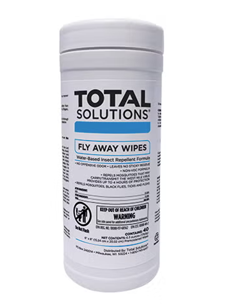 Picture of Fly Away Insect Repellant Wipes 40 wipes/disepnser 6 disp/case