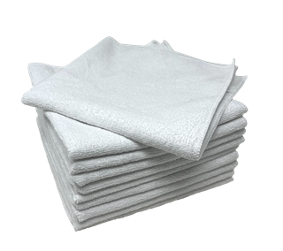 Picture of Microfiber Towels White 16" x 16" 300 gsm   50/bag 4 bags/case