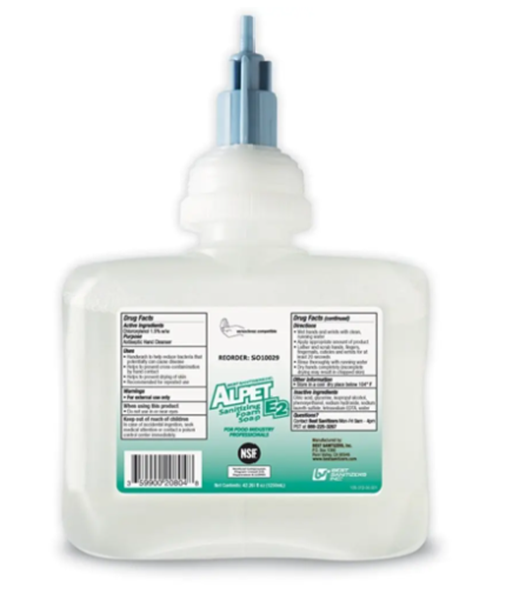 Picture of Alpet E2 Sanitizing Foam Hand Soap 6 x 1.25 Liters/case