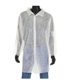 Picture of Disposable White Lab Coats-Small 30/case