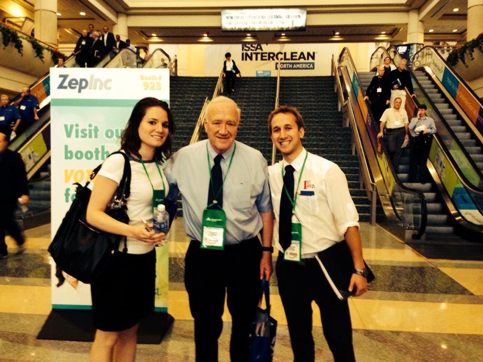 Tom Schreiner Sr., Tommy Schreiner and Natalie at their first trade show in 2015